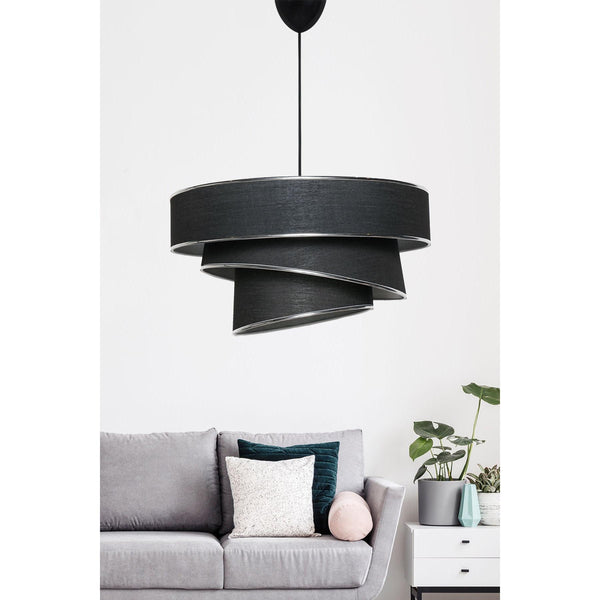 Függőlámpa, Couper - Fekete, Silver-VASBÚTOR