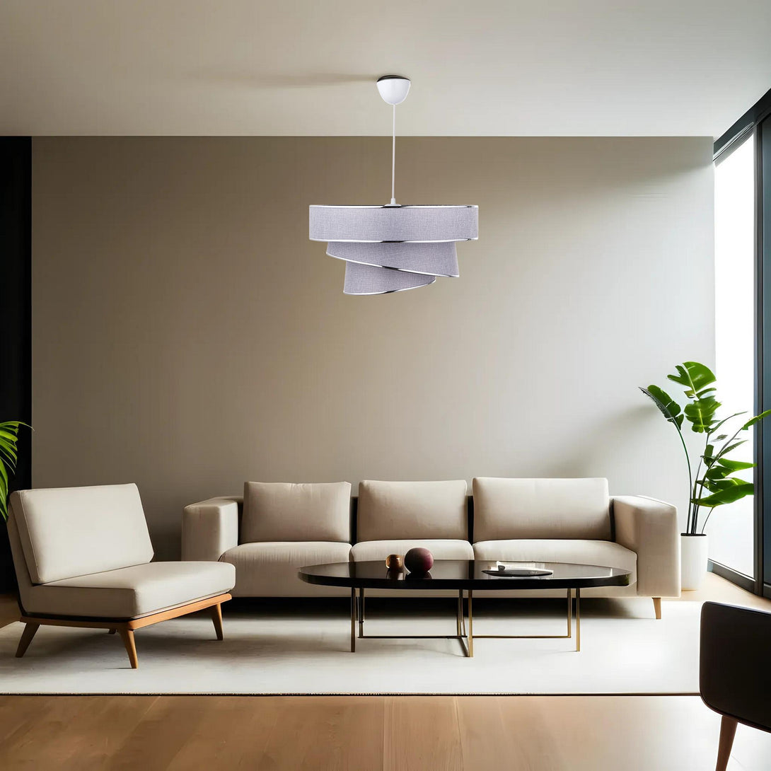 Függőlámpa, Couper - Grey, Silver-VASBÚTOR