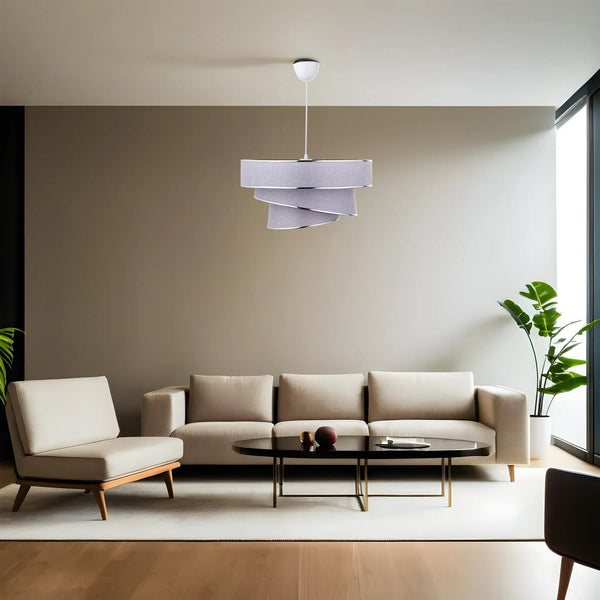 Függőlámpa, Couper - Grey, Silver-VASBÚTOR