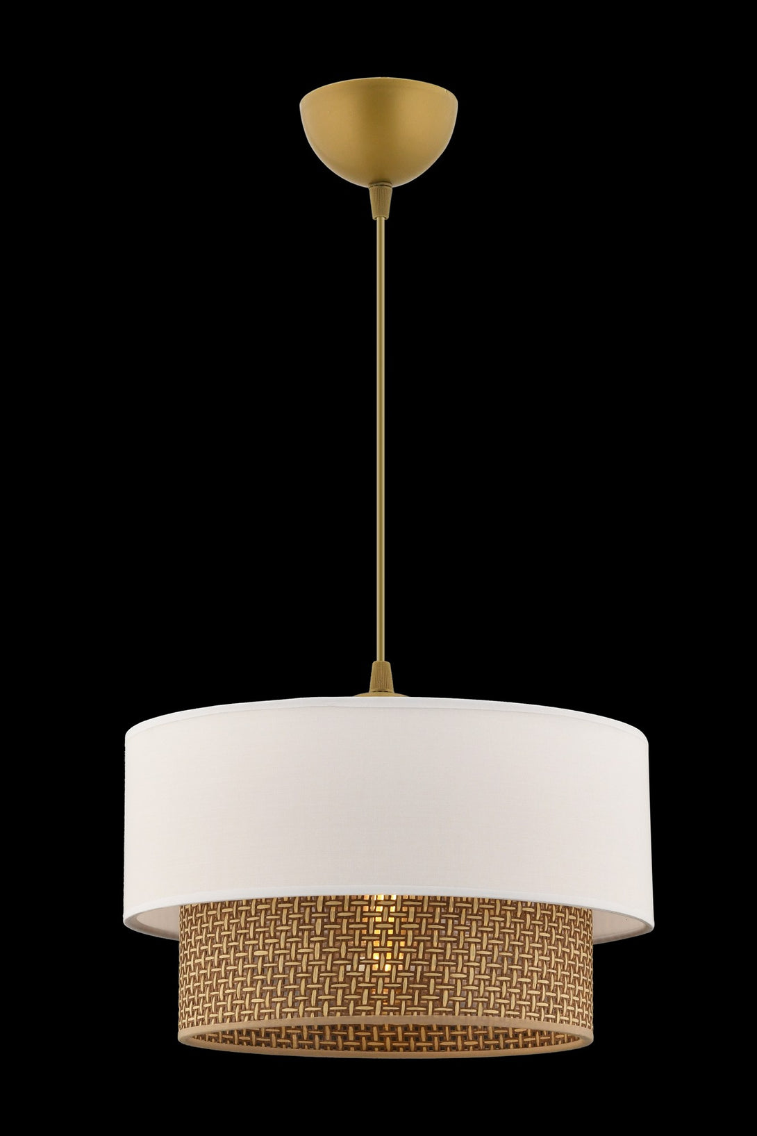 Függőlámpa, Echo - Beige, Fehér-VASBÚTOR