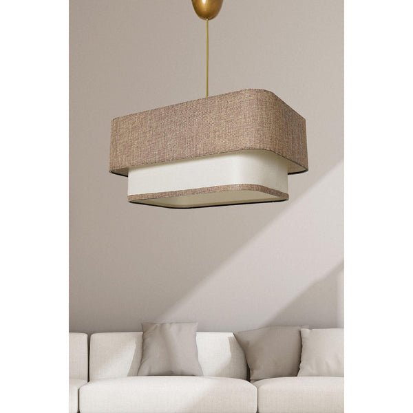 Függőlámpa, Varianza - Krém, Beige-VASBÚTOR