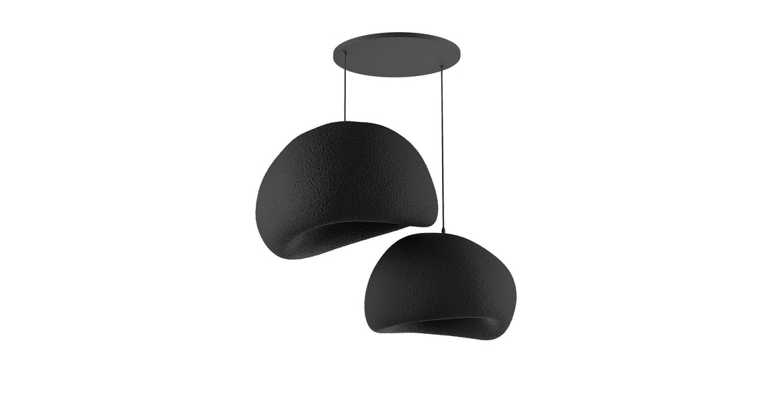 Függőlámpa - Wabi Sabi Chalkforms - Fekete-VASBÚTOR
