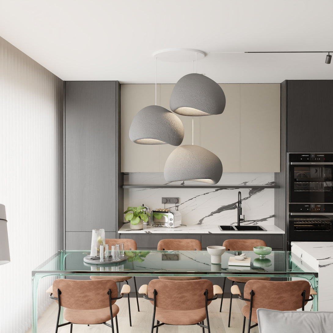 Függőlámpa - Wabi Sabi Claylights - Betonszürke-VASBÚTOR