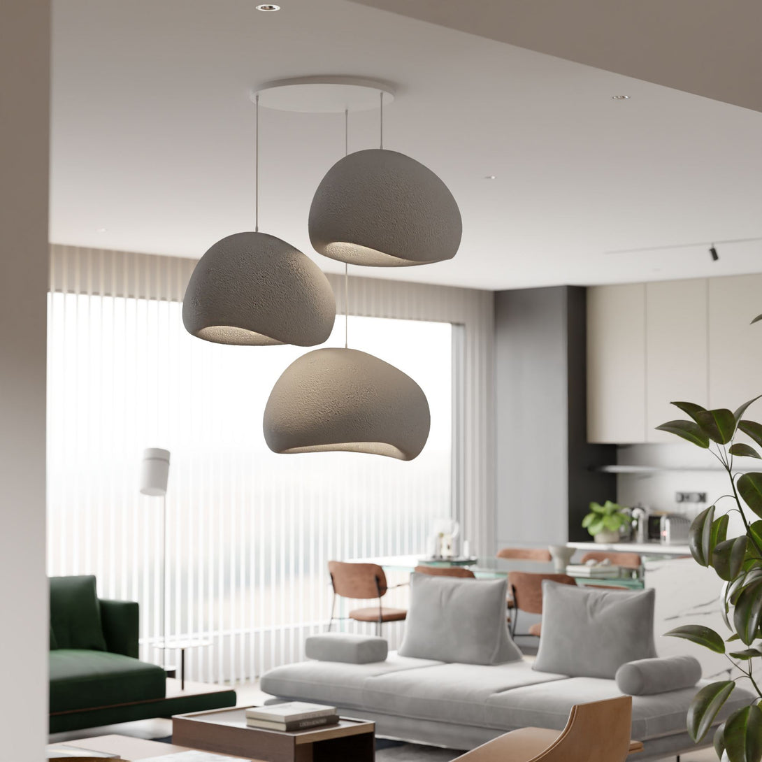 Függőlámpa - Wabi Sabi Claylights - Betonszürke-VASBÚTOR