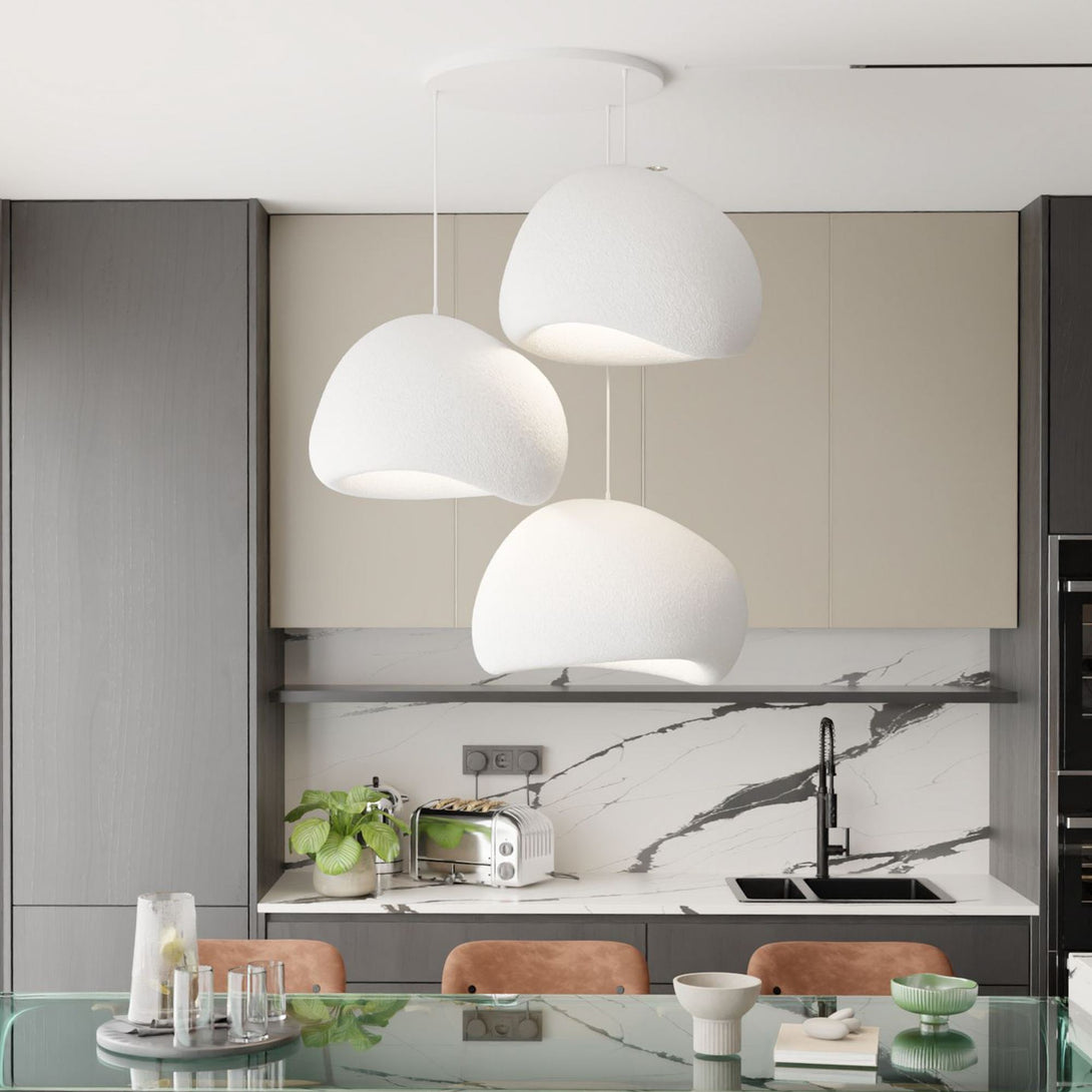 Függőlámpa - Wabi Sabi Claylights - Fehér-VASBÚTOR
