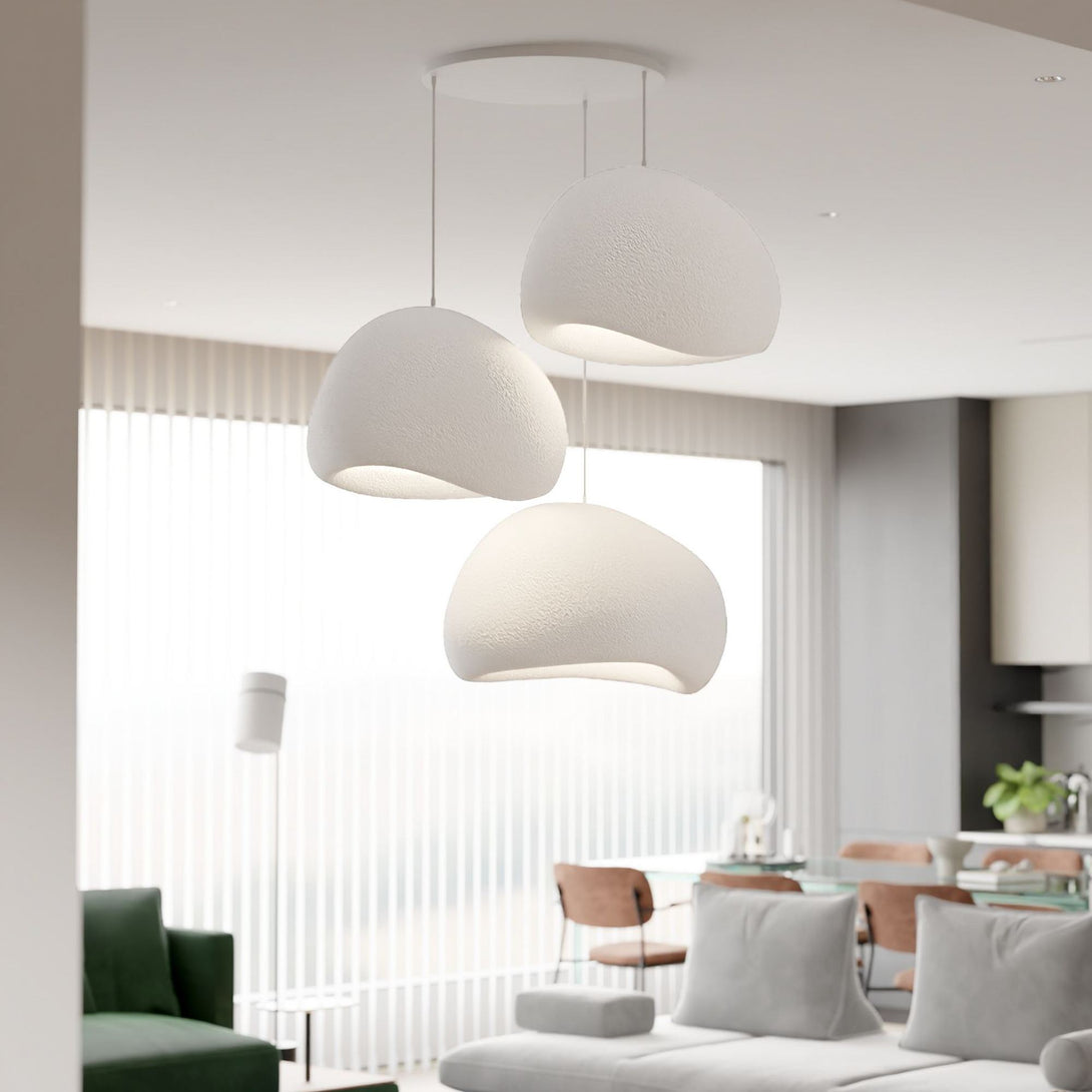 Függőlámpa - Wabi Sabi Claylights - Fehér-VASBÚTOR