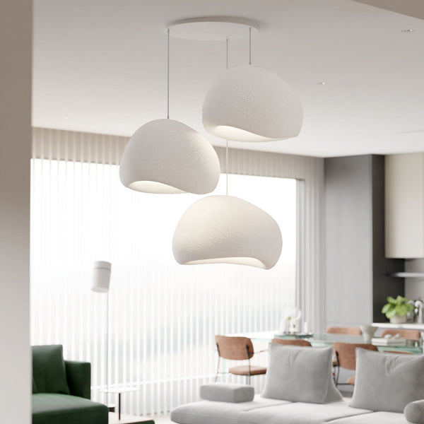 Függőlámpa - Wabi Sabi Claylights - Fehér-VASBÚTOR