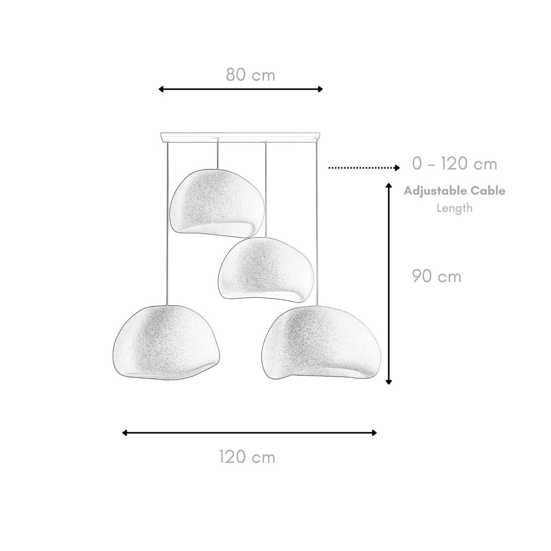 Függőlámpa - Wabi Sabi Yugen Lights - Betonszürke-VASBÚTOR