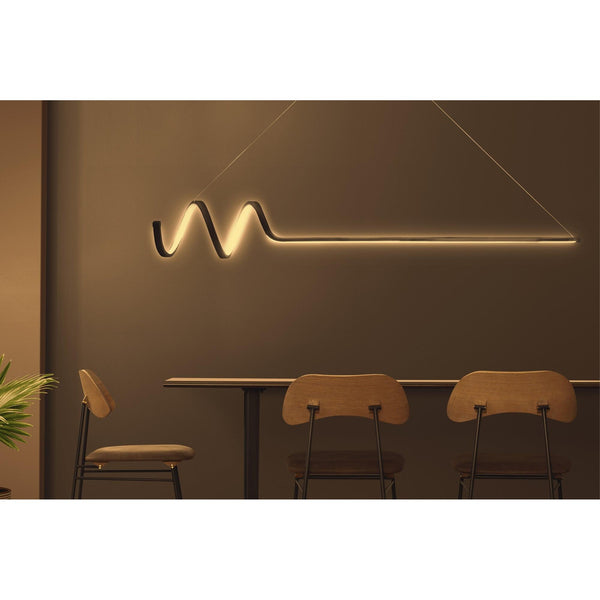 Függőlámpa, Waterwave - Fekete Body, Sárga Light-VASBÚTOR