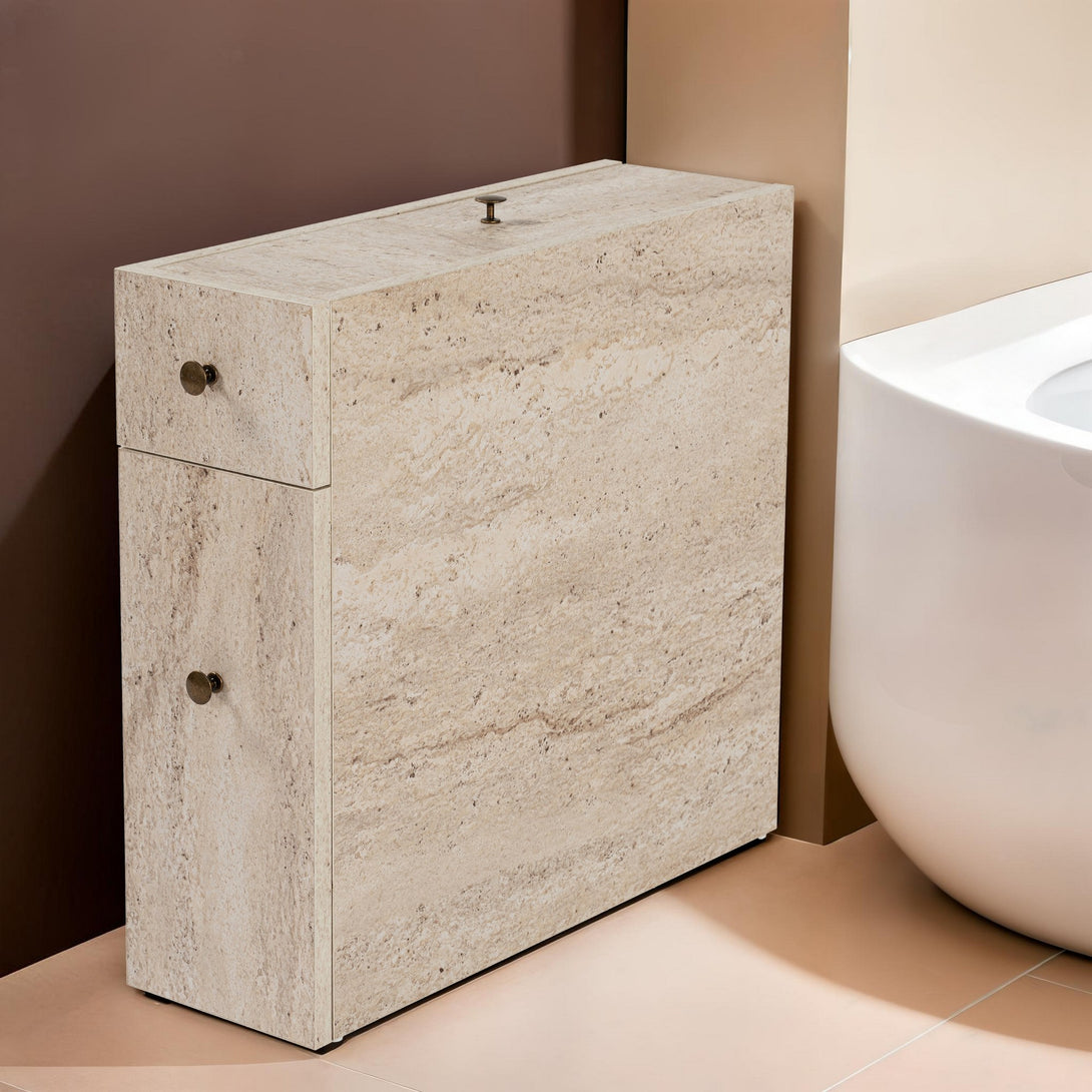 Fürdőszoba szekrény Calencia - Travertine-VASBÚTOR