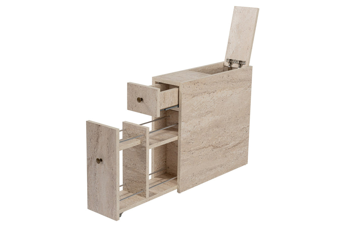 Fürdőszoba szekrény Calencia - Travertine-VASBÚTOR