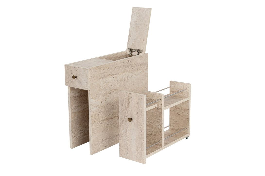 Fürdőszoba szekrény Calencia - Travertine-VASBÚTOR