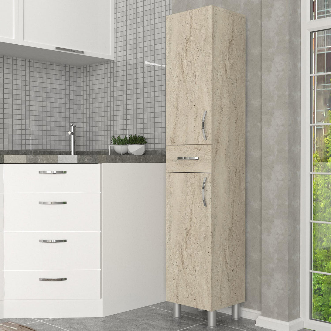 Fürdőszoba szekrény Selin 2 Doors 1 Drawer-VASBÚTOR