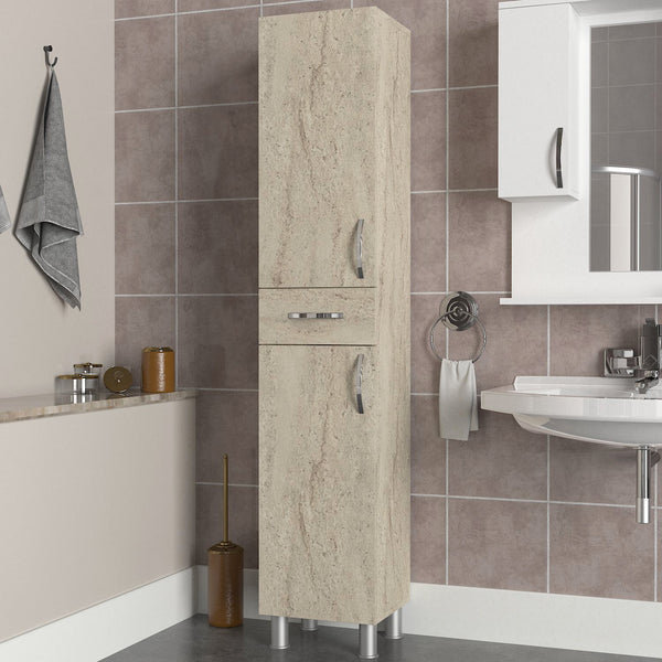 Fürdőszoba szekrény Selin 2 Doors 1 Drawer-VASBÚTOR