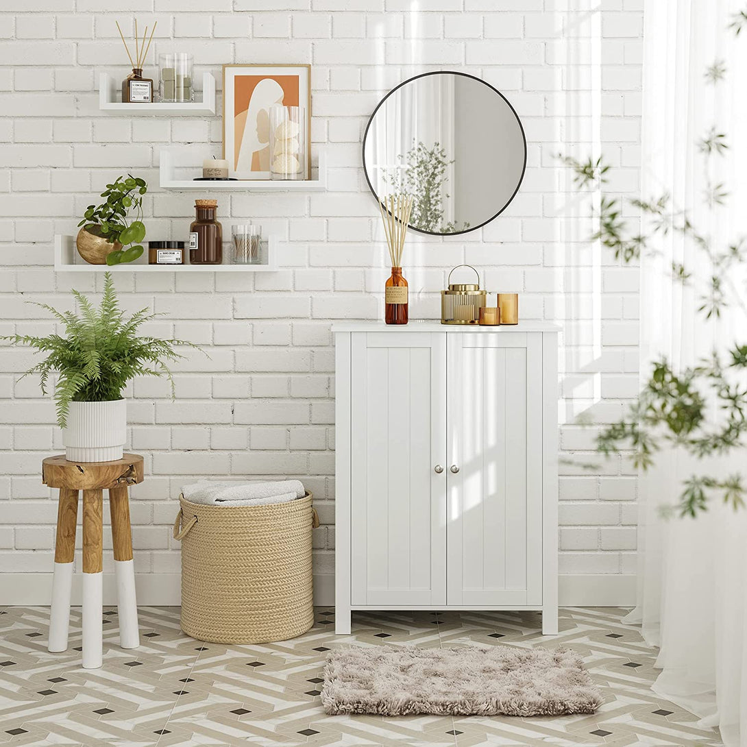 Fürdőszobai szekrény, cipős szekrény 60 x 80 x 30 cm, Fehér-VASBÚTOR