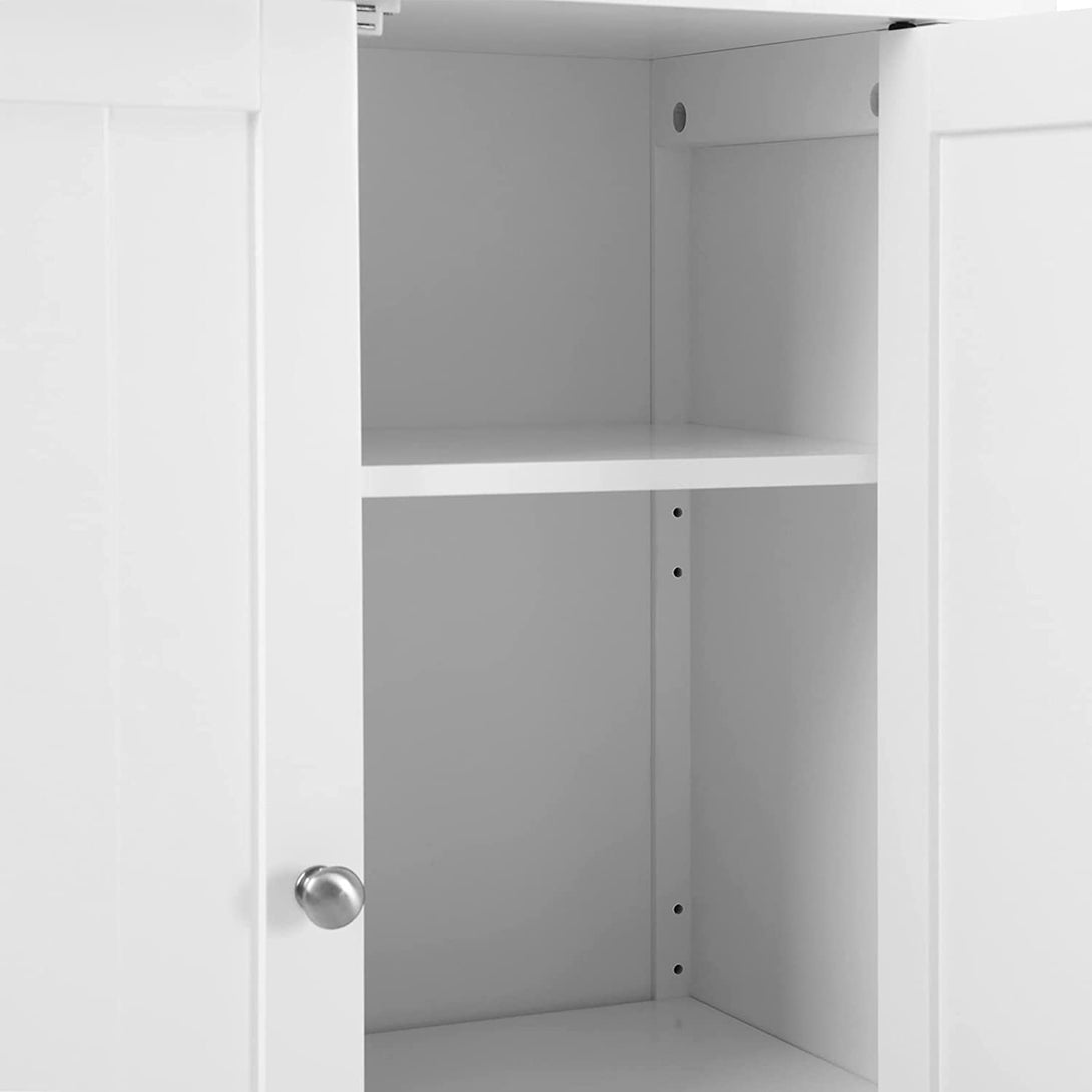 Fürdőszobai szekrény, cipős szekrény 60 x 80 x 30 cm, Fehér-VASBÚTOR