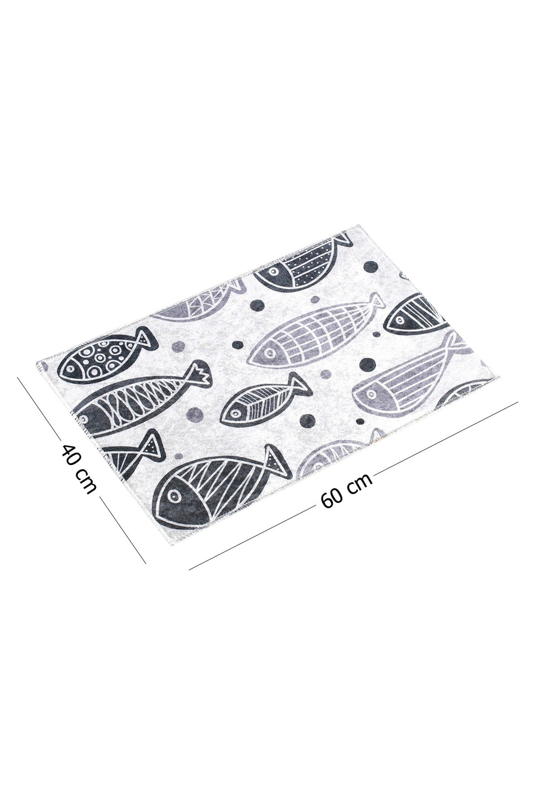Fürdőszobaszőnyeg Fish Djt - Fehér (40 x 60)-VASBÚTOR