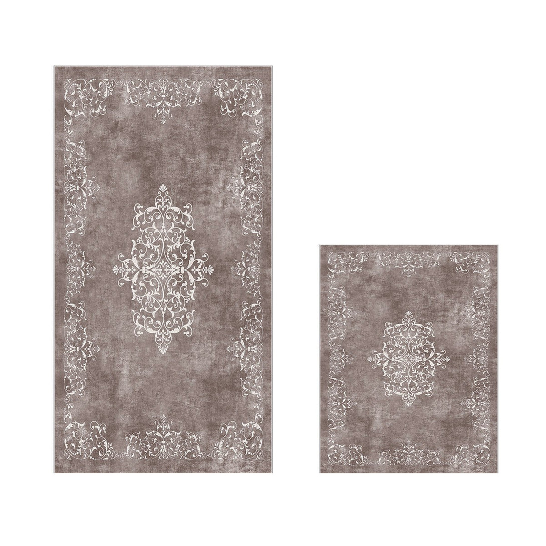 Fürdőszobaszőnyeg Szett (2 db) 510616 - Taupe Szürke-VASBÚTOR