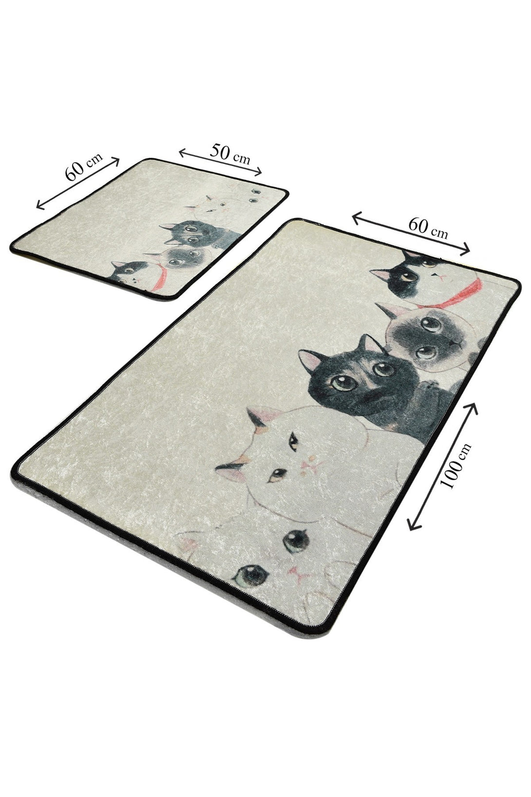 Fürdőszobaszőnyeg Szett (2 db) Angry Cats Djt-VASBÚTOR