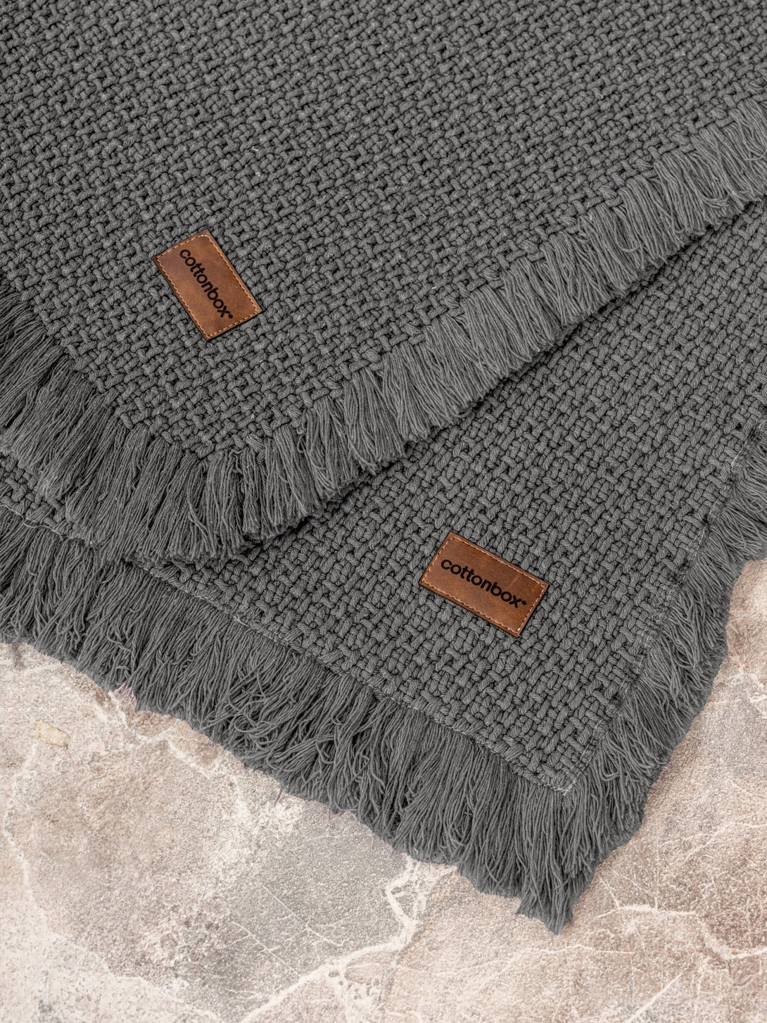 Fürdőszobaszőnyeg Szett (2 db) Bath Rug - Antracit-VASBÚTOR