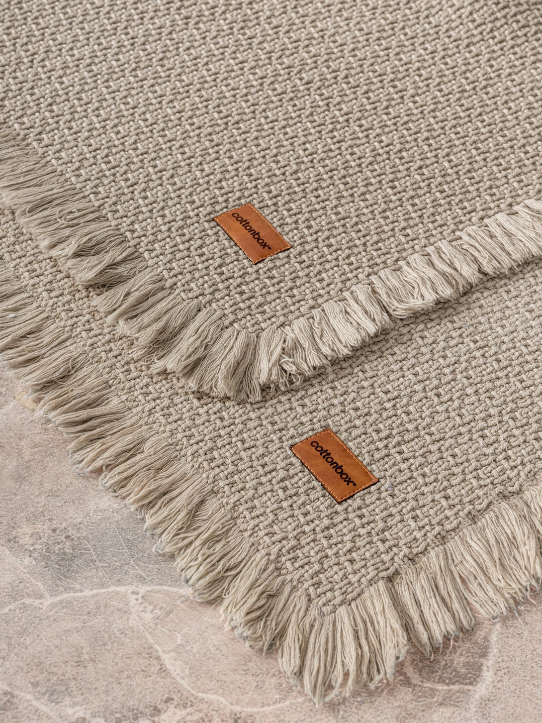 Fürdőszobaszőnyeg Szett (2 db) Bath Rug - Bézs-VASBÚTOR