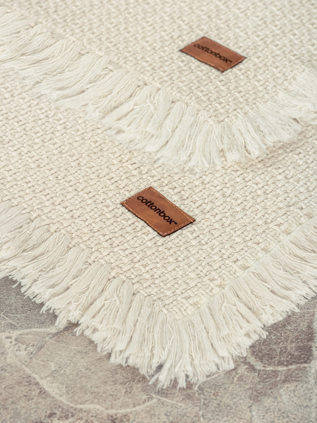 Fürdőszobaszőnyeg Szett (2 db) Bath Rug - Krém-VASBÚTOR