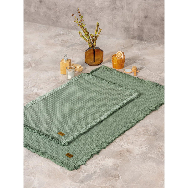 Fürdőszobaszőnyeg Szett (2 db) Bath Rug - Zöld-VASBÚTOR
