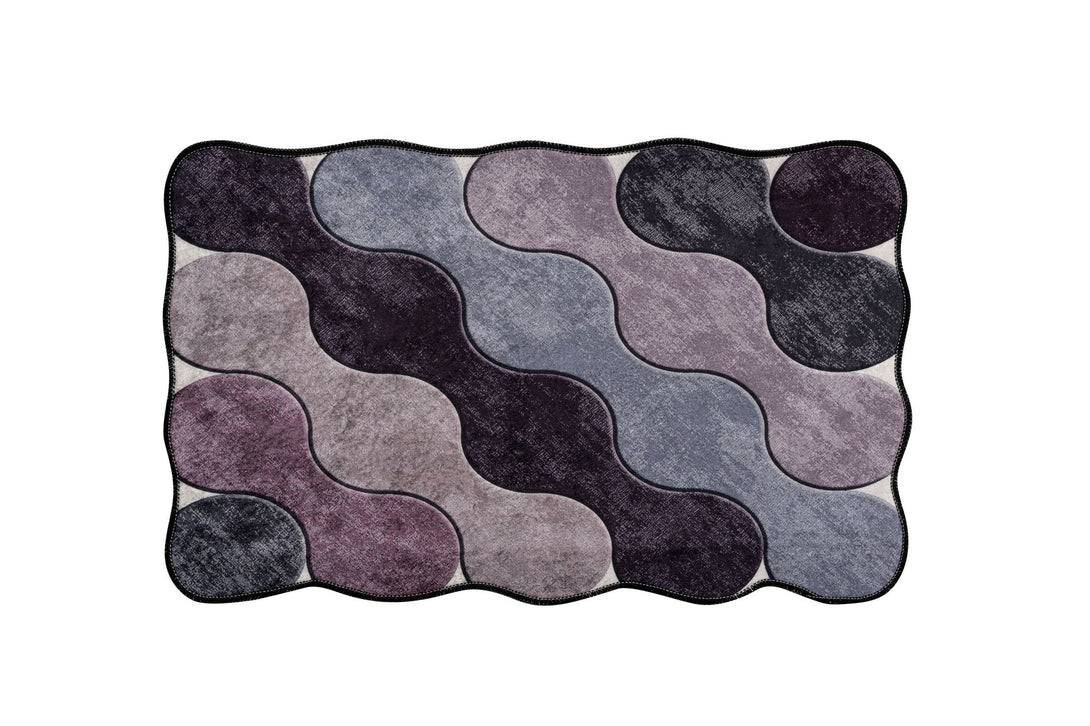 Fürdőszobaszőnyeg Szett (2 db) Circle - Purple-VASBÚTOR