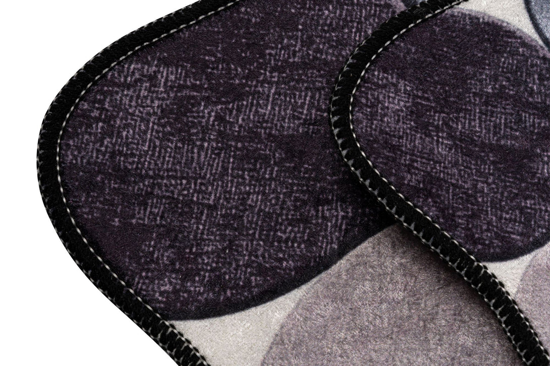 Fürdőszobaszőnyeg Szett (2 db) Circle - Purple-VASBÚTOR