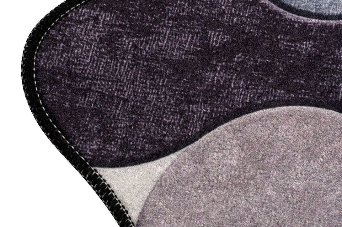 Fürdőszobaszőnyeg Szett (2 db) Circle - Purple-VASBÚTOR