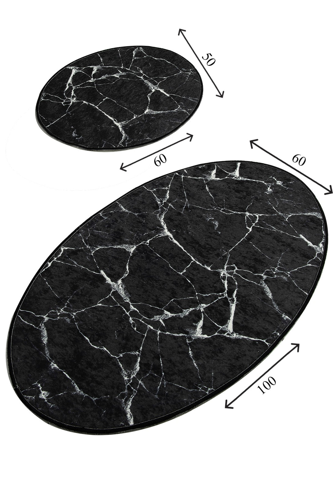 Fürdőszobaszőnyeg Szett (2 db) Marble Djt-VASBÚTOR