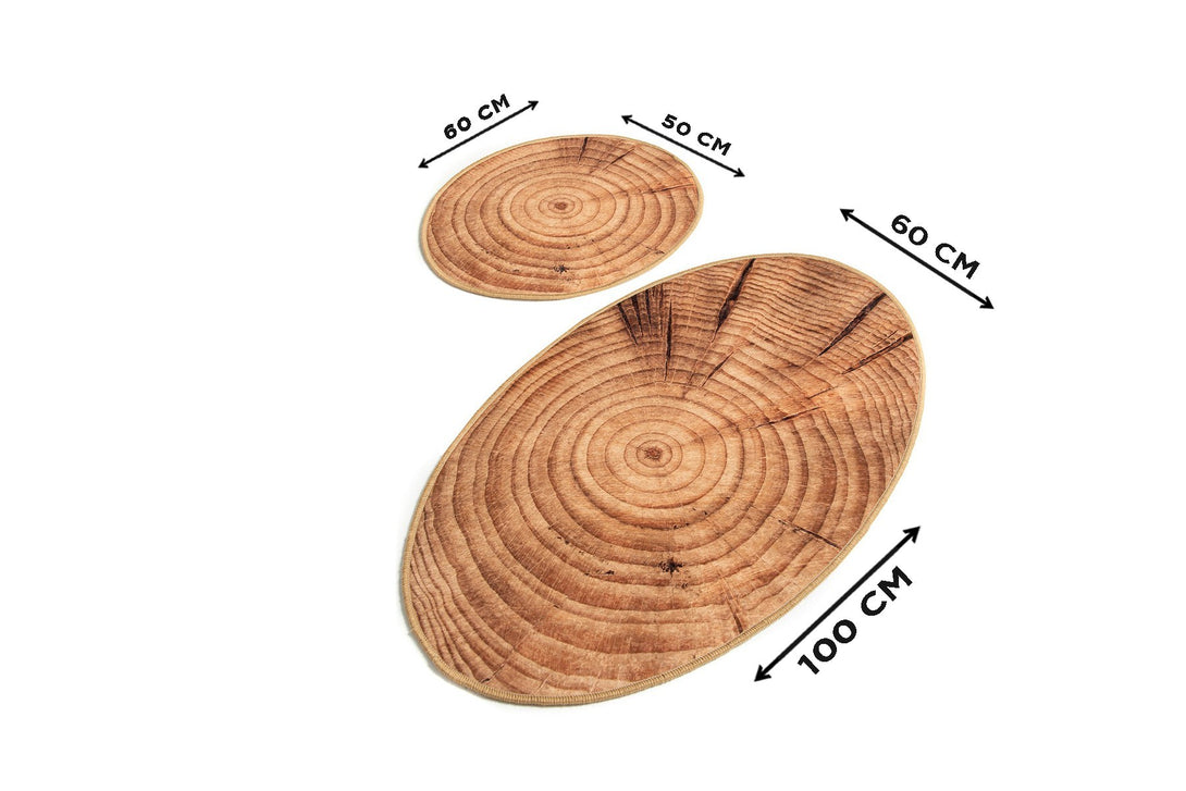 Fürdőszobaszőnyeg Szett (2 db) Wood Djt-VASBÚTOR