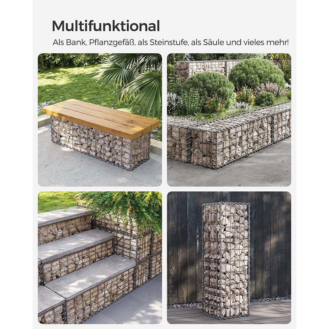 Gabion kosár, fém gabion ketrec 100 x 30 x 30 cm-VASBÚTOR