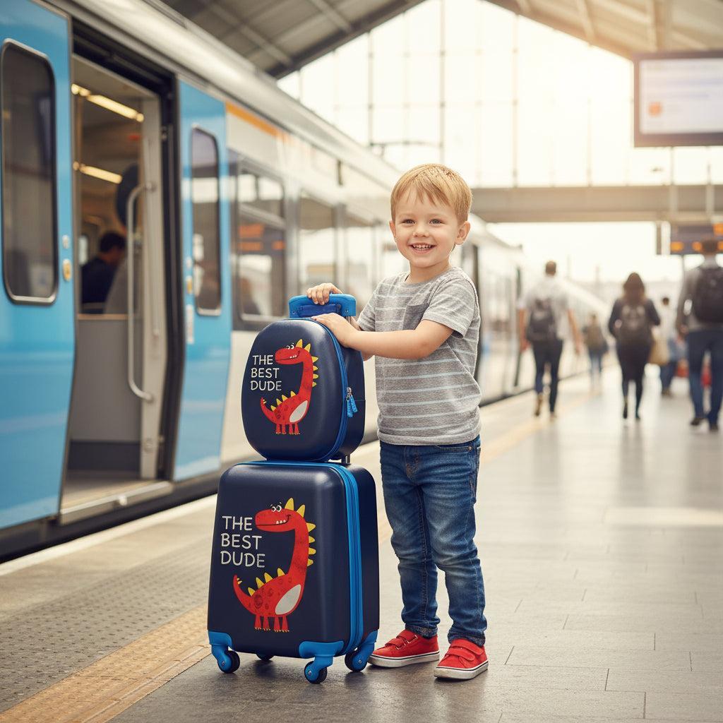Gyerek Bőrönd Dinos Szett (hátizsák+bőrönd) | BONTOUR-VASBÚTOR