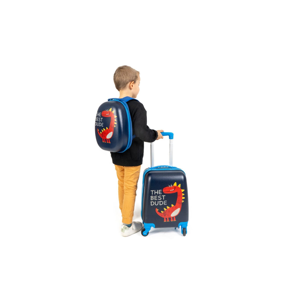 Gyerek Bőrönd Dinos Szett (hátizsák+bőrönd) | BONTOUR-VASBÚTOR