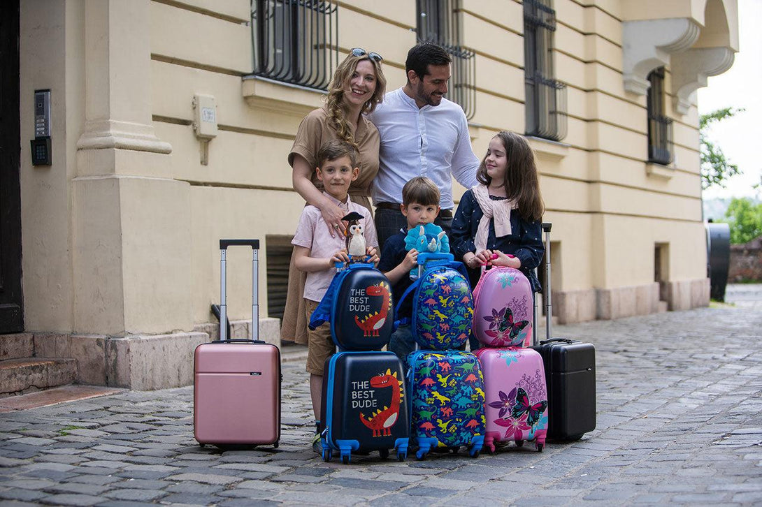 Gyerek Bőrönd Szett Róka Mintás (hátizsák+bőrönd) | BONTOUR-VASBÚTOR