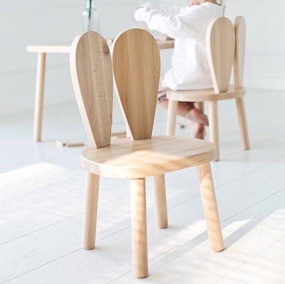 Gyerekszék Bunny Chair - Brown-VASBÚTOR