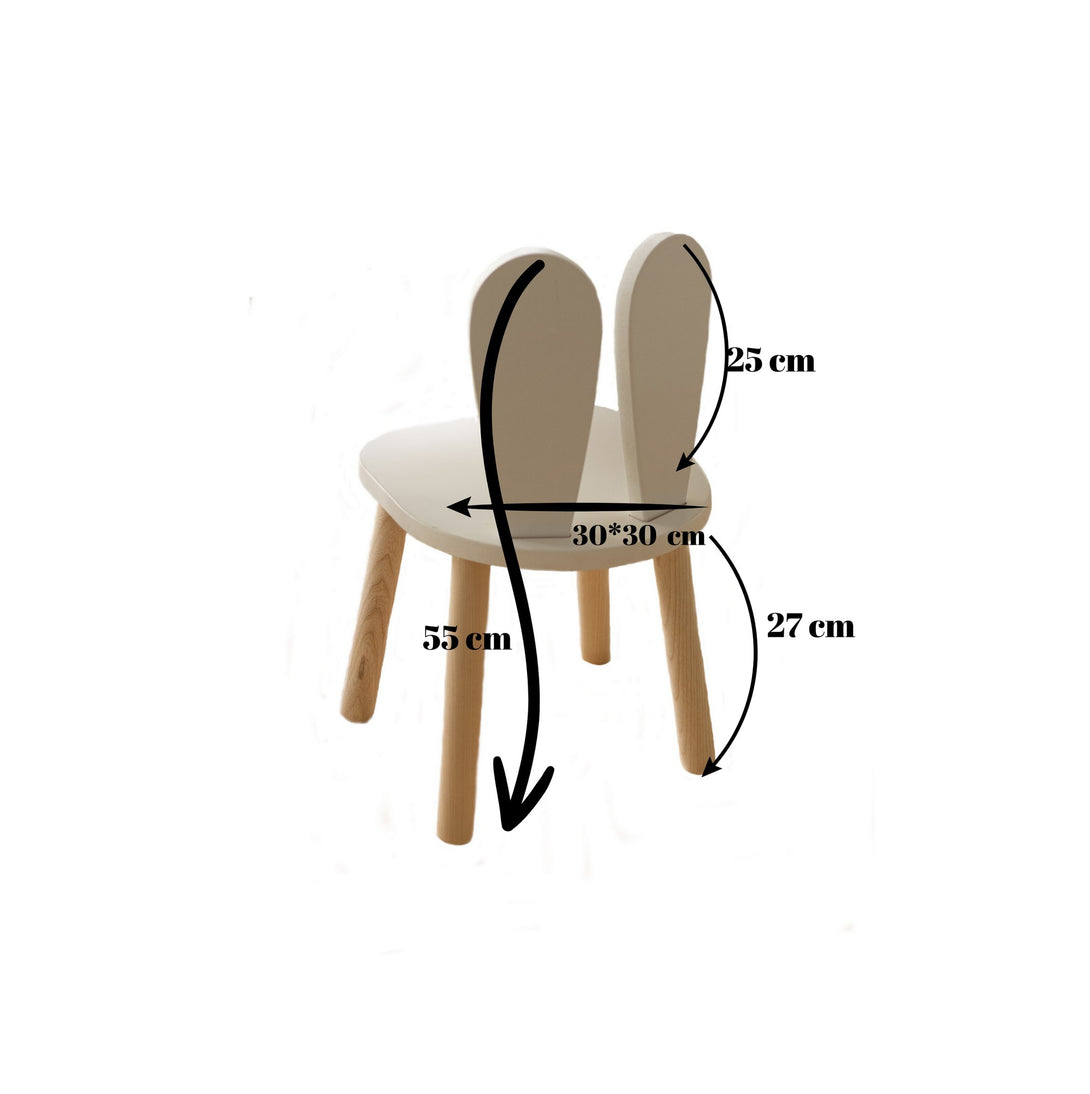 Gyerekszék Bunny Chair - White-VASBÚTOR