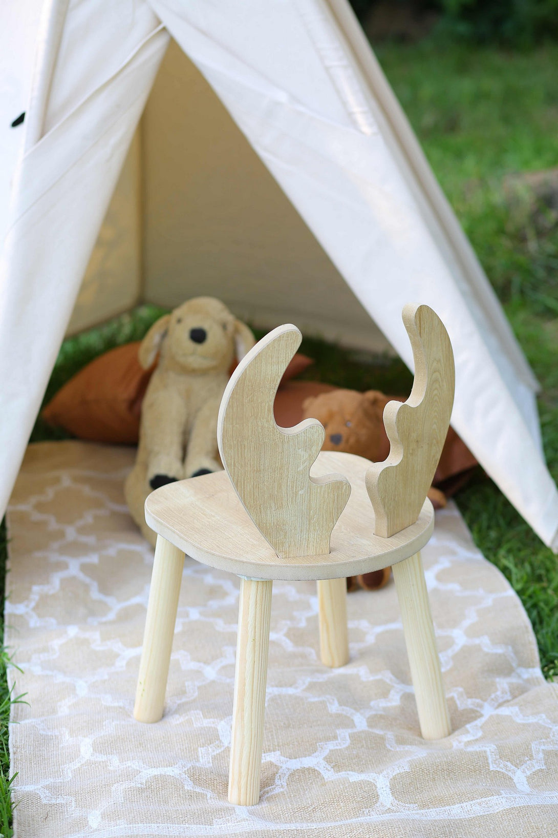 Gyerekszék Deer Chair - Brown-VASBÚTOR
