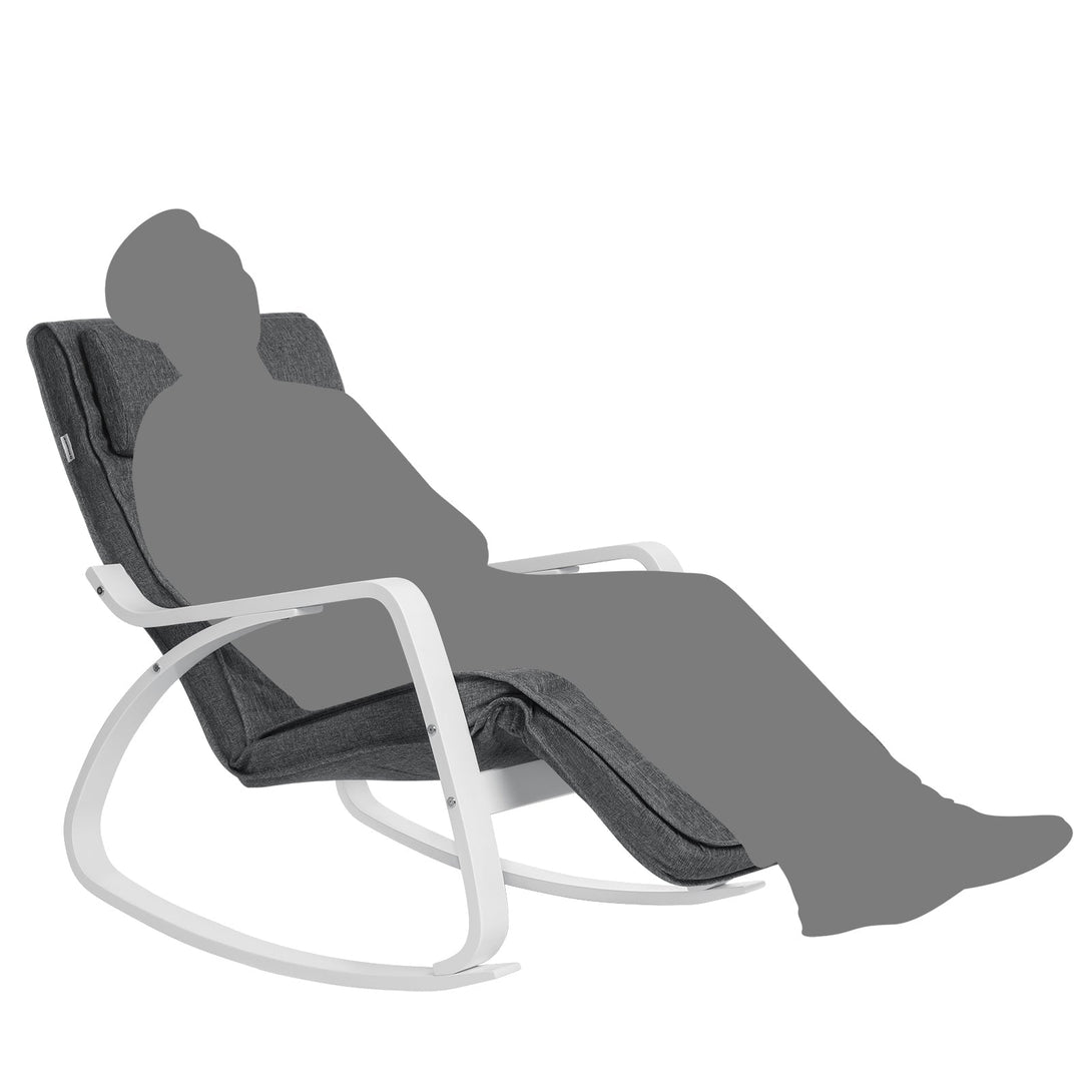 Hintaszék nyírfából, relaxációs szék 5 Fokban Állítható Lábtartó-VASBÚTOR