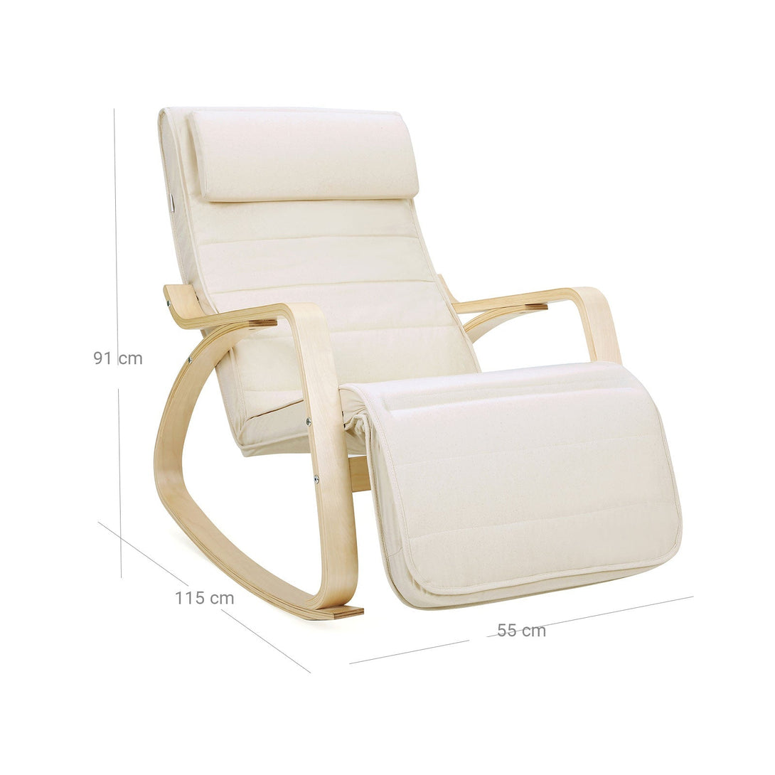 Hintaszék, relaxációs szék, 5 fokban állítható lábtartó-VASBÚTOR
