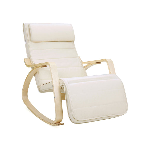 Hintaszék, relaxációs szék, 5 fokban állítható lábtartó-VASBÚTOR