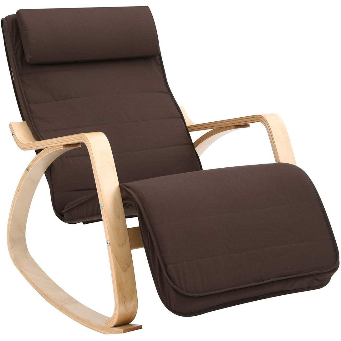 Hintaszék, relaxációs szék, 5 fokban állítható lábtartóval, 150 kg-ig-VASBÚTOR