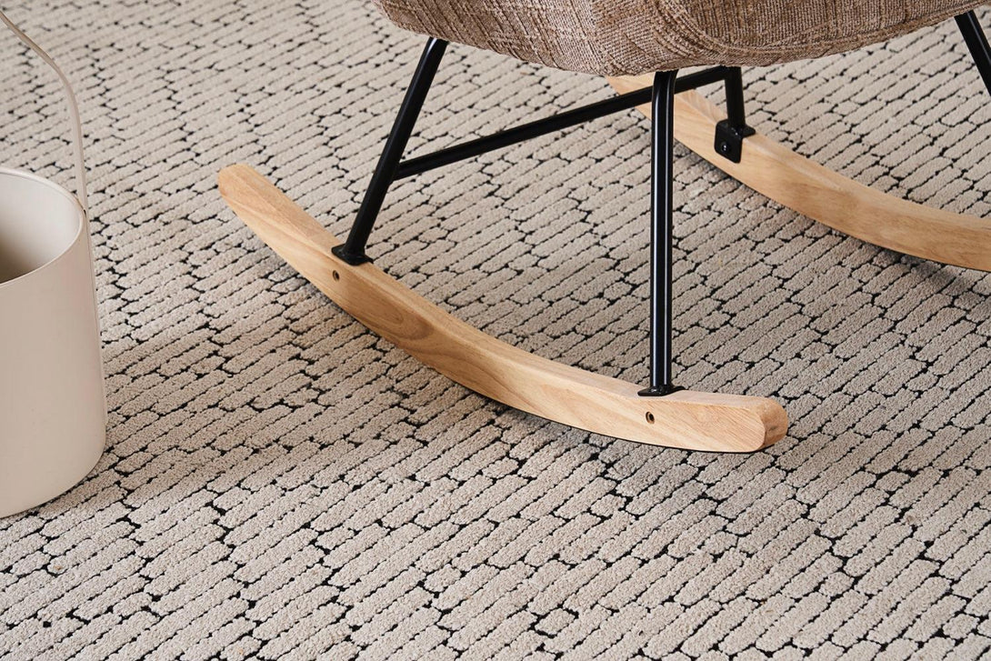 Hintaszék, relaxációs szék kordbársony kárpitozással, bézs-khaki színű-VASBÚTOR