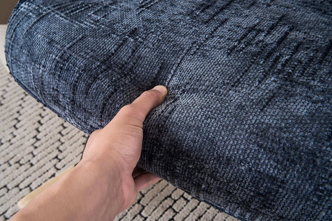 Hintaszék, relaxációs szék kordbársony kárpitozással, sötét szürke-VASBÚTOR