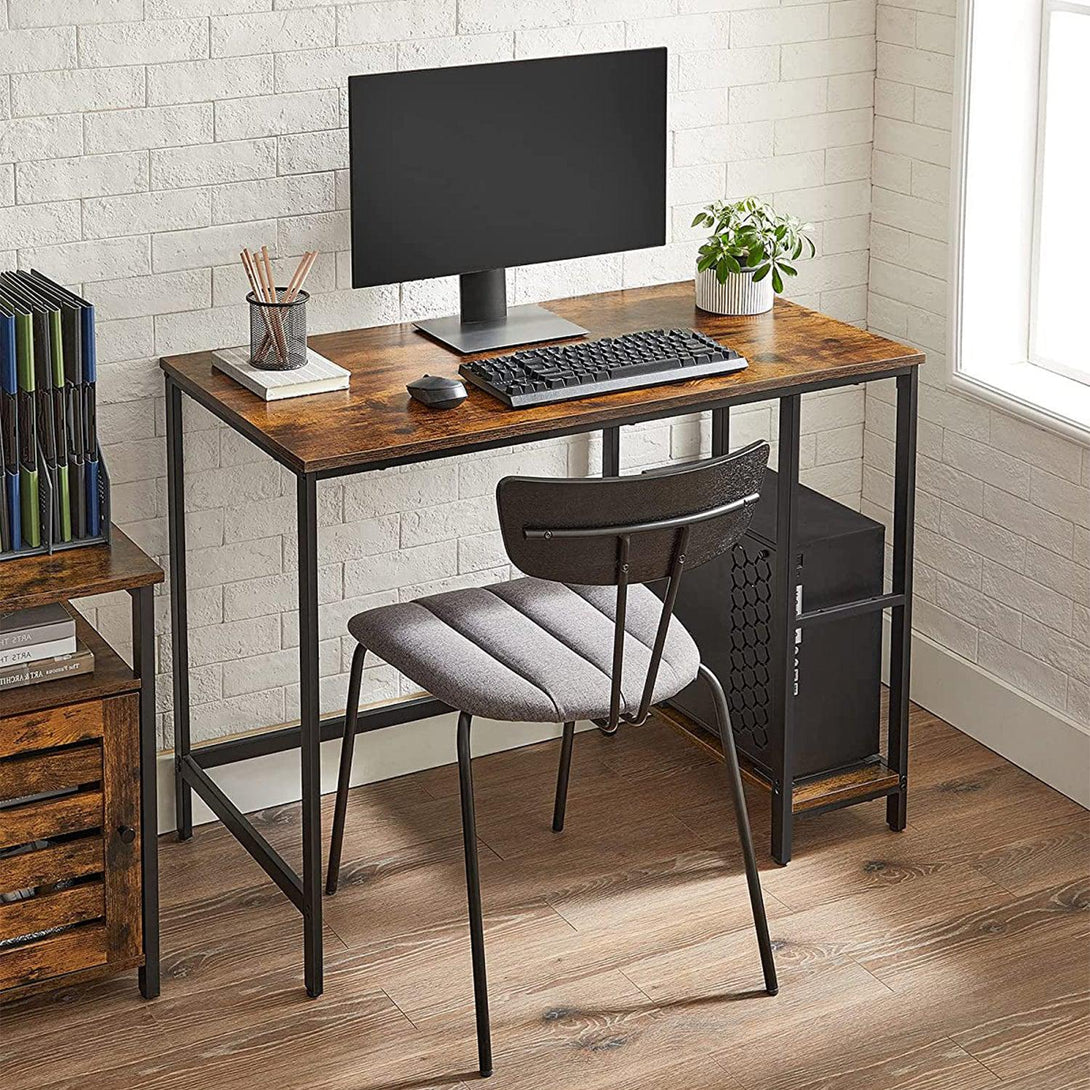 Íróasztal 100x50cm, Számítógépes asztal bal vagy jobb oldali polccal-VASBÚTOR