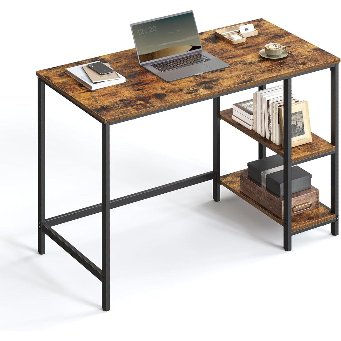 Íróasztal 100x50cm, Számítógépes asztal bal vagy jobb oldali polccal-VASBÚTOR