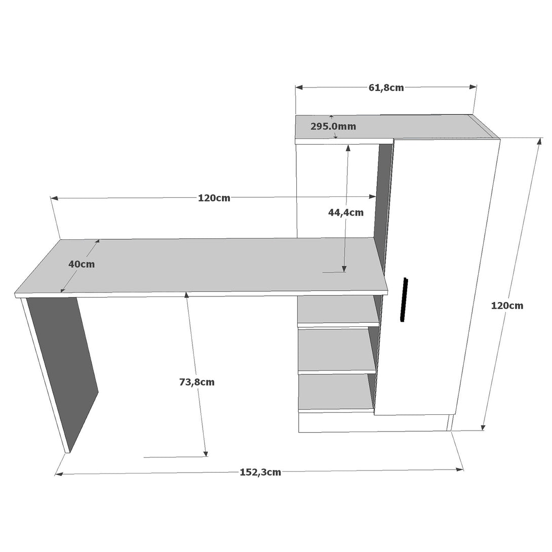Íróasztal Ct2-Aw-VASBÚTOR
