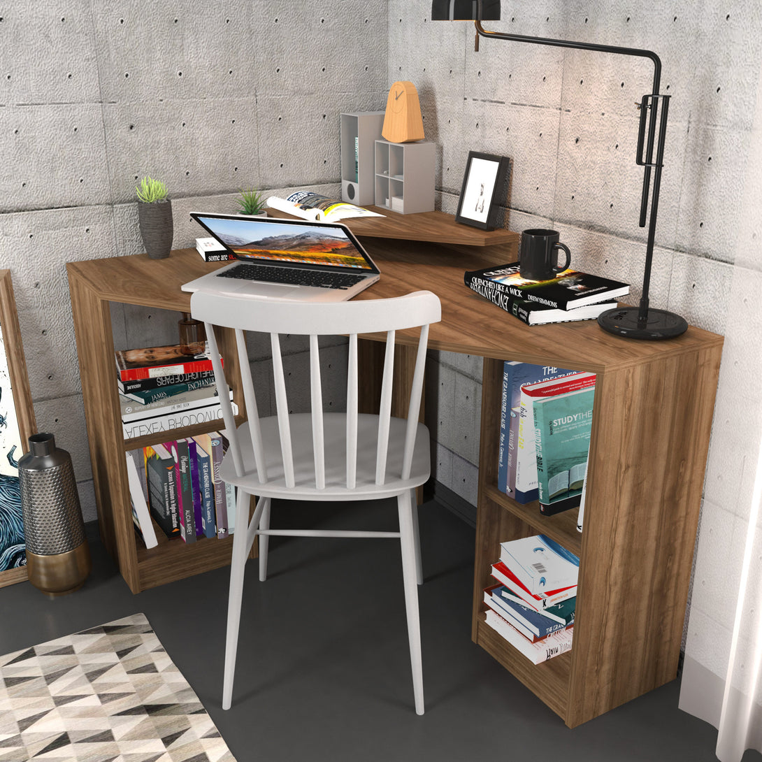 Íróasztal Floating - Walnut-VASBÚTOR