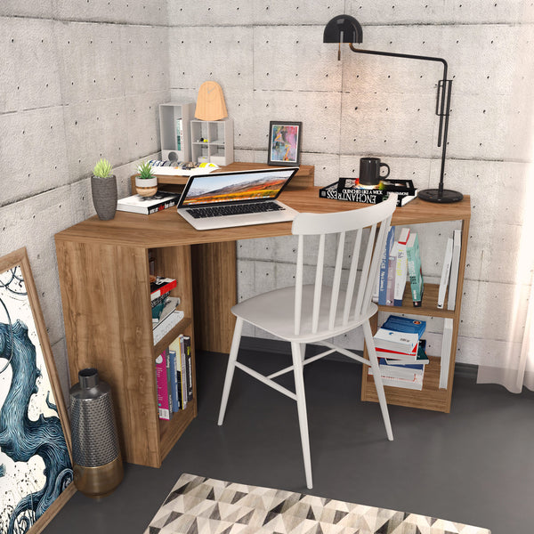 Íróasztal Floating - Walnut-VASBÚTOR